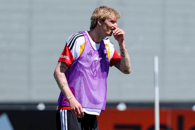 Nick Woltemade Germany looks disappointed, , Training of the German national soccer team, Home Ground on May 28, 2026 in Herzogenaurach, Germany Photo by Marco Steinbrenner DeFodi Images Nick Woltemade Germany looks disappointed, , Training of the German national soccer team, Home Ground, May 28, 2026 in Herzogenaurach, Germany Photo by Marco Steinbrenner DeFodi Images