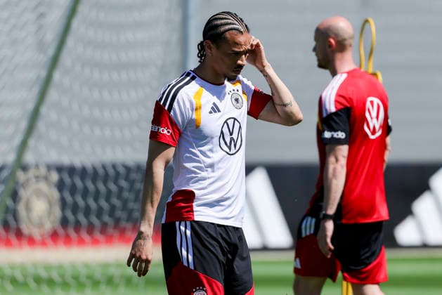 Leroy Sane Germany looks disappointed, , Training of the German national soccer team, Home Ground on May 28, 2026 in Herzogenaurach, Germany Photo by Marco Steinbrenner DeFodi Images Leroy Sane Germany looks disappointed, , Training of the German national soccer team, Home Ground, May 28, 2026 in Herzogenaurach, Germany Photo by Marco Steinbrenner DeFodi Images