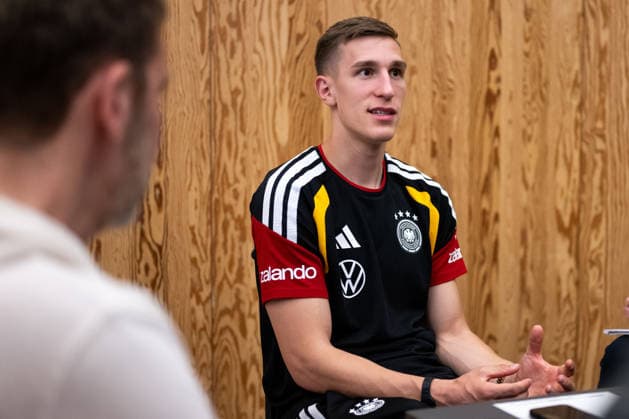 GER, Football mens national team Germany, training, 28 05 2026, Adidas Homeground, Herzogenaurach, GER, Football mens national team Germany, media hour, in the picture Nico Schlotterbeck Germany, 15 , nordphotoxGmbHx xMemmler nph00005