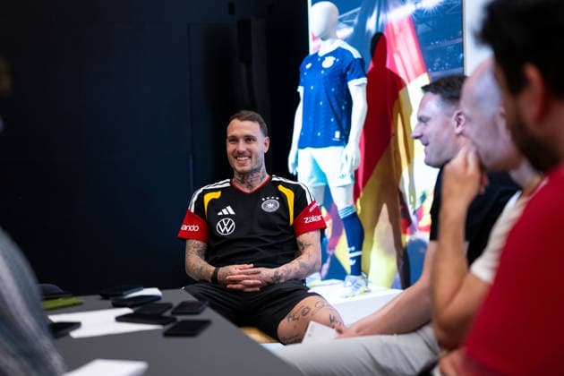GER, Football mens national team Germany, training, 28 05 2026, Adidas Homeground, Herzogenaurach, GER, Football mens national team Germany, media hour, in the picture David Raum Germany, 22 , nordphotoxGmbHx xMemmler nph00005
