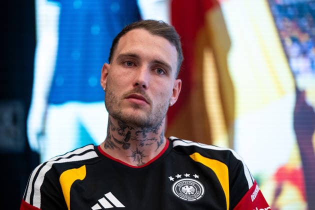 GER, Football mens national team Germany, training, 28 05 2026, Adidas Homeground, Herzogenaurach, GER, Football mens national team Germany, media hour, in the picture David Raum Germany, 22 , nordphotoxGmbHx xMemmler nph00005
