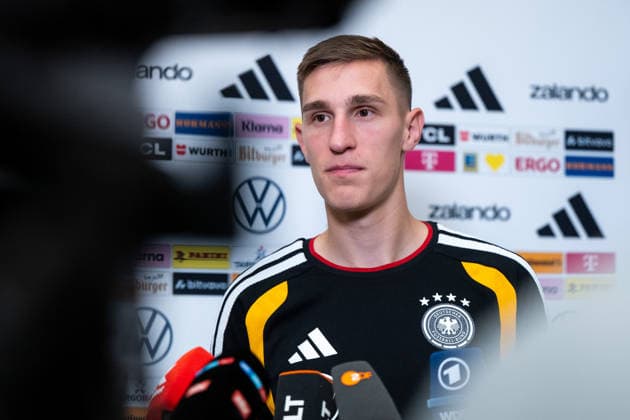 GER, Football mens national team Germany, training, 28 05 2026, Adidas Homeground, Herzogenaurach, GER, Football mens national team Germany, media hour, in the picture Nico Schlotterbeck Germany, 15 , nordphotoxGmbHx xMemmler nph00005