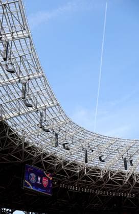 A general view of the Puskas Arena ahead of tomorrow s final Paris Saint-Germain Training Session, UEFA Champions League, Final, Football, Puskas Arena, Budapest, Hungary - 29 May 2026Budapest Puskas Arena Hungary EDITORIAL USE ONLY No use with unauthorised audio, video, data, fixture lists, club league logos or live services. Online in-match use limited to 120 images, no video emulation. No use in betting, games or single club league player publications. Copyright: xKieranxMcManus Shutterstockx 16898279e