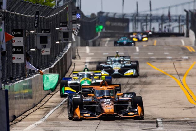 AUTO - IndyCar, Indy Car, IRL, USA - DETROIT GRAND PRIX 2026 18 GROSJEAN Romain (fra), Dale Coyne Racing, Dallara DW12 - Honda, action during the Chevrolet Detroit Grand Prix, 8th round of the 2026 NTT IndyCar Series, on the Streets of Detroit, from May 29 to 31, 2026 in Detroit, Michigan, United States of America - DetroitUnited States Copyright: xJULIENxDELFOSSEx