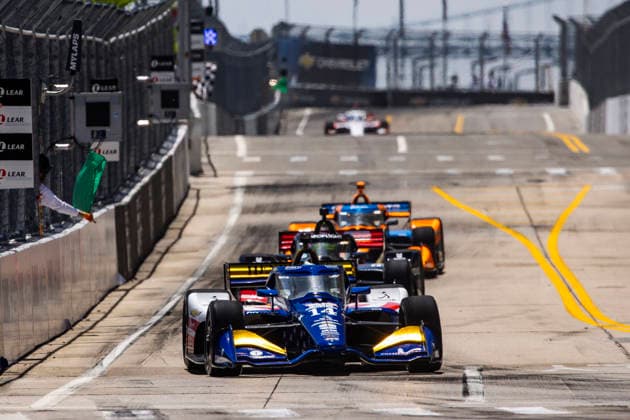AUTO - IndyCar, Indy Car, IRL, USA - DETROIT GRAND PRIX 2026 14 FERRUCCI Santino (usa), A. J. Foyt Racing, Dallara DW12 - Chevrolet, action during the Chevrolet Detroit Grand Prix, 8th round of the 2026 NTT IndyCar Series, on the Streets of Detroit, from May 29 to 31, 2026 in Detroit, Michigan, United States of America - DetroitUnited States Copyright: xJULIENxDELFOSSEx