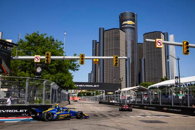 AUTO - IndyCar, Indy Car, IRL, USA - DETROIT GRAND PRIX 2026 08 SIMPSON Kyffin (cym), Chip Ganassi Racing, Dallara DW12 - Honda, action during the Chevrolet Detroit Grand Prix, 8th round of the 2026 NTT IndyCar Series, on the Streets of Detroit, from May 29 to 31, 2026 in Detroit, Michigan, United States of America - DetroitUnited States Copyright: xJULIENxDELFOSSEx