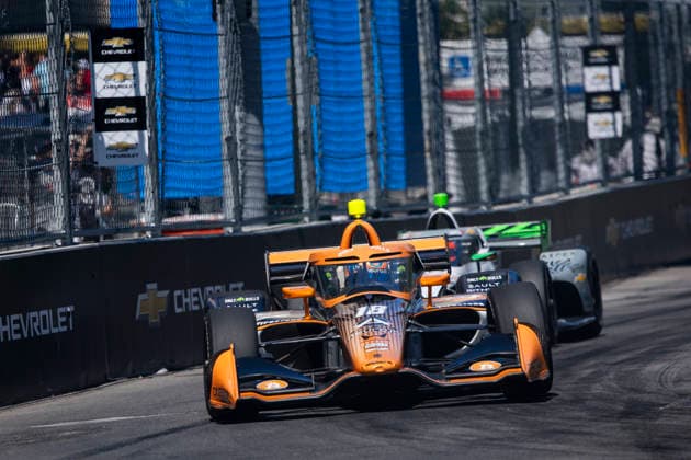AUTO - IndyCar, Indy Car, IRL, USA - DETROIT GRAND PRIX 2026 18 GROSJEAN Romain (fra), Dale Coyne Racing, Dallara DW12 - Honda, action during the Chevrolet Detroit Grand Prix, 8th round of the 2026 NTT IndyCar Series, on the Streets of Detroit, from May 29 to 31, 2026 in Detroit, Michigan, United States of America - DetroitUnited States Copyright: xJULIENxDELFOSSEx