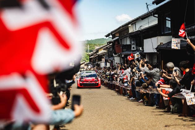 AUTO - WRC, Motorsport Rallye, WM - RALLY JAPAN 2026 33 Elfyn EVANS, Scott MARTIN, Toyota GR Yaris Rally1, action during the 2026 Rally Japan, 7th round of the 2026 FIA WRC World Rally Car Championship, from May 28 to 30, 2026 at Toyota, Aichi, Japan - ToyotaJapan Copyright: xNikosxKatikisx