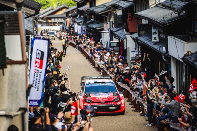 AUTO - WRC, Motorsport Rallye, WM - RALLY JAPAN 2026 01 SÃ bastien OGIER, Vincent LANDAIS, Toyota GR Yaris Rally1, action during the 2026 Rally Japan, 7th round of the 2026 FIA WRC World Rally Car Championship, from May 28 to 30, 2026 at Toyota, Aichi, Japan - ToyotaJapan Copyright: xNikosxKatikisx