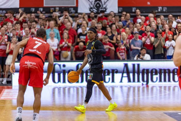 Phillip Montreal Russell Bozic Estriche Knights Kirchheim, 01 GER, Giessen46ers vs Bozic Estriche Knights Kirchheim, BARMER 2 Basketball Bundesliga, Playoffs Semifinal Game 4, Season 2025 2026, 29 05 2026 GER, Giessen46ers vs Bozic Estriche Knights Kirchheim, BARMER 2 Basketball Bundesliga, Playoffs Semifinal Game 4, Season 2025 2026, 29 05 2026 Giessen Copyright: xEibner-Pressefoto NinaxSanderx EP_NSR