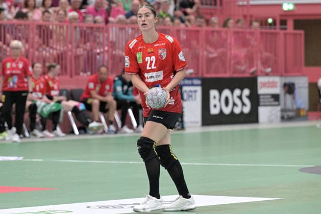 Tabea Wipper SV Union Halle Neustadt, 22 am with ball TusSies Metzingen vs SV Union Halle Neustadt , Handball, Alsco HBF, 7 Play Off League Matchday, Season 2025 2026, 30 05 2026 TusSies Metzingen vs SV Union Halle Neustadt , Handball, Alsco HBF, 7 Play Off League Matchday, Season 2025 2026, 30 05 2026 Tuebingen Copyright: xEibner-Pressefoto TobiasxBaurx EP_TBR