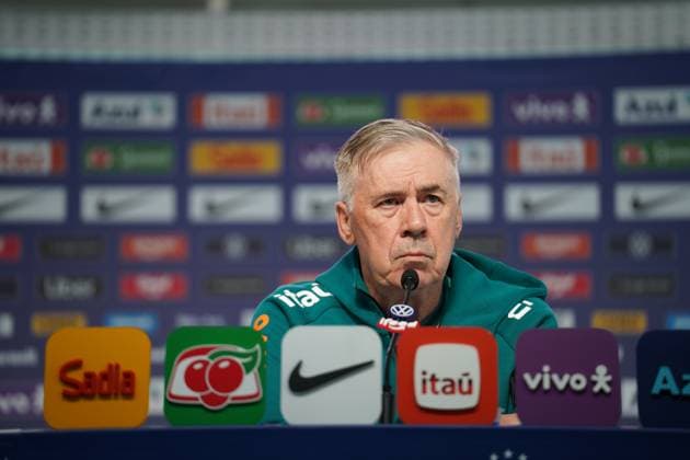 RECORD DATE NOT STATED Carlo Ancelotti gives a press conference, PK, Pressekonferenz at Granja Comary before the Brazilian national team, Nationalteam s friendly match. Teresopolis (RJ), 05 30 2026 - Sports Brazilian National Team CBF Football RJ - Coach Carlo Ancelotti during a press conference for the Brazilian national team, held at Granja Comary, in Teresopolis (RJ), this Saturday, May 30, 2026. The coach spoke about the team s preparation for the friendly match against Panama and the final adjustments before departing for the 2026 FIFA World Cup, WM, Weltmeisterschaft, Fussball (Foto: Leonardo Antonio Thenews2 imago images) SPO Copyright: xLeonardoxAntoniox