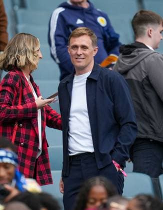 Darren Fletcher, former Manchester United, ManU & Scotland player in the stand at Hampden. Fletcher s son Tyler Fletcher made his debut for Scotland in today s match. Scotland v Curacao, International Friendly, Länderspiel, Nationalmannschaft Football, Hampden Park, Glasgow, Scotland, UK - 30 May 2026Glasgow Hampden Park United Kingdom EDITORIAL USE ONLY No use with unauthorised audio, video, data, fixture lists, club league logos or live services. Online in-match use limited to 120 images, no video emulation. No use in betting, games or single club league player publications. Copyright: xStuartxWallace Shutterstockx 16898283j