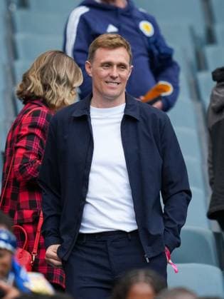 Darren Fletcher, former Manchester United, ManU & Scotland player in the stand at Hampden. Fletcher s son Tyler Fletcher made his debut for Scotland in today s match. Scotland v Curacao, International Friendly, Länderspiel, Nationalmannschaft Football, Hampden Park, Glasgow, Scotland, UK - 30 May 2026Glasgow Hampden Park United Kingdom EDITORIAL USE ONLY No use with unauthorised audio, video, data, fixture lists, club league logos or live services. Online in-match use limited to 120 images, no video emulation. No use in betting, games or single club league player publications. Copyright: xStuartxWallace Shutterstockx 16898283i