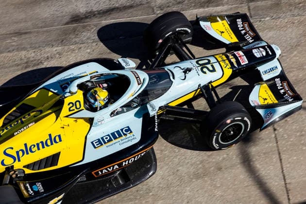 AUTO - IndyCar, Indy Car, IRL, USA - DETROIT GRAND PRIX 2026 20 ROSSI Alexander (usa), ECR, Dallara DW12 - Chevrolet, action during the Chevrolet Detroit Grand Prix, 8th round of the 2026 NTT IndyCar Series, on the Streets of Detroit, from May 29 to 31, 2026 in Detroit, Michigan, United States of America - DetroitUnited States Copyright: xJULIENxDELFOSSEx