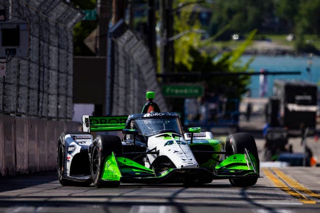 AUTO - IndyCar, Indy Car, IRL, USA - DETROIT GRAND PRIX 2026 45 FOSTER Louis (gbr), Rahal Letterman Lanigan Racing, Dallara DW12 - Honda, action during the Chevrolet Detroit Grand Prix, 8th round of the 2026 NTT IndyCar Series, on the Streets of Detroit, from May 29 to 31, 2026 in Detroit, Michigan, United States of America - DetroitUnited States Copyright: xJULIENxDELFOSSEx