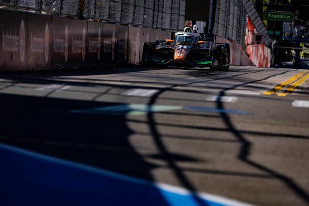 AUTO - IndyCar, Indy Car, IRL, USA - DETROIT GRAND PRIX 2026 19 HAUGER Dennis (nor), Dale Coyne Racing, Dallara DW12 - Honda, action during the Chevrolet Detroit Grand Prix, 8th round of the 2026 NTT IndyCar Series, on the Streets of Detroit, from May 29 to 31, 2026 in Detroit, Michigan, United States of America - DetroitUnited States Copyright: xJULIENxDELFOSSEx