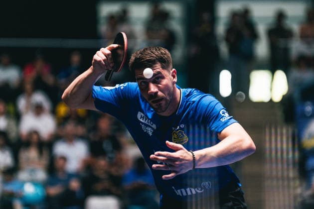 30 05 2026 Table tennis, men, TTBL, Bundesliga, playoff, Final Four, 1 FC Saarbrücken, Borussia Düsseldorf, TTC Schwalbe Bergneustadt, SV Werder Bremen, semi-final Patrick Franziska Saarbrücken Frankfurt am Main, Süwag Energi Hessen Germany P1102924-2