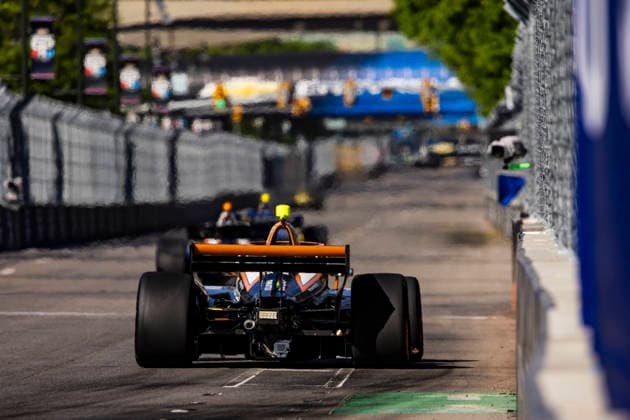 AUTO - IndyCar, Indy Car, IRL, USA - DETROIT GRAND PRIX 2026 19 HAUGER Dennis (nor), Dale Coyne Racing, Dallara DW12 - Honda, action during the Chevrolet Detroit Grand Prix, 8th round of the 2026 NTT IndyCar Series, on the Streets of Detroit, from May 29 to 31, 2026 in Detroit, Michigan, United States of America - DetroitUnited States Copyright: xJULIENxDELFOSSEx