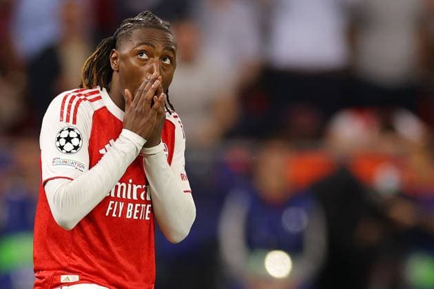 Eberechi Eze of Arsenal seen after penalty miss - PSG v Arsenal, UEFA Champions League Final, Puskas Arena, Budapest, Hungary. - 30th May 2026. No free usage or syndication, standard fees apply. Paris Saint-Germain v Arsenal, UEFA Champions League, Final, Football, Puskas Arena, Budapest, Hungary - 30 May 2026Budapest Puskas Arena Hungary EDITORIAL USE ONLY No use with unauthorised audio, video, data, fixture lists, club league logos or live services. Online in-match use limited to 120 images, no video emulation. No use in betting, games or single club league player publications. Copyright: xMDI Shutterstockx 16904246ct