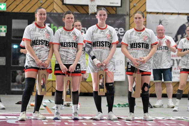 the four players who will leave TG Nuertingen are Luisa Bauder TG Nuertingen, 20 , Marie Christine Beddies TG Nuertingen, 22 , Michelle Schaefer TG Nuertingen, 17 and Julia Symanzik TG Nuertingen, 28 TG Nuertingen vs TuS Lintfort , Handball, 2 Alsco HBF, 30 League Matchday, Season 2025 2026, 30 05 2026 TG Nuertingen vs TuS Lintfort , Handball, 2 Alsco HBF, 30 League Matchday, Season 2025 2026, 30 05 2026 Nuertingen Copyright: xEibner-Pressefoto TobiasxBaurx EP_TBR