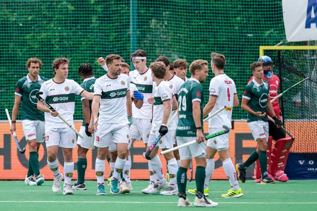Hamburger Polo Club players, celebrate the goal, celebrate the goal, goal, celebration, cheer, celebrate the goal, celebrate the goal, joy, joy, joyful, optimistic, positive, game scene, highlight, action, 31 05 2026, Bonn Germany , Hockey, German Championship, Final, Men, Hamburger Polo Club HTC Uhlenhorst Mülheim xozx