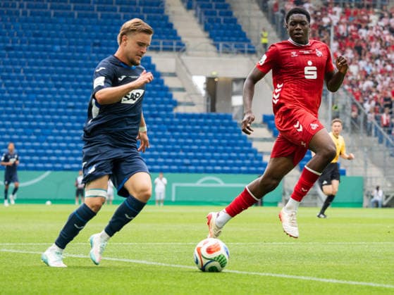 Emil Kramer TSG Hoffenheim U19, 21 , Assad Kotya Fofana 1 FC Koeln U19, 05 GER, TSG Hoffenheim vs 1 FC Koeln, Football, Final German Championship A Juniors U19 , Season 2025 2026, 31 05 2026 GER, TSG Hoffenheim vs 1 FC Koeln, Football, Final German Championship A Juniors U19 , Season 2025 2026, 31 05 2026 Sinsheim Copyright: xEibner-Pressefoto CarstenxSchwerx EP_CSG