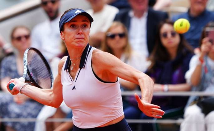 Elina Svitolina in fourth round action French Open Tennis, Day Eight, Tennis, Roland Garros, Paris, France - 31 May 2026Paris Roland Garros France EDITORIAL USE ONLY No use with unauthorised audio, video, data, fixture lists, club league logos or live services. Online in-match use limited to 120 images, no video emulation. No use in betting, games or single club league player publications. Copyright: xJavierxGarcia Shutterstockx 16898320aq