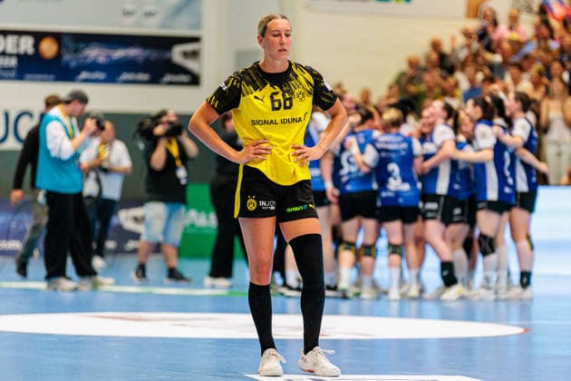 Dana Bleckmann Borussia Dortmund, 66 shows herself disappointed GER, HSG Blomberg Lippe vs Borussia Dortmund, Handball, 1 Bundesliga Women, Play Offs, Final, Match 3, 31 05 2026 GER, HSG Blomberg Lippe vs Borussia Dortmund, Handball, 1 Bundesliga Women, Play Offs, Final, Match 3, 31 05 2026 Blomberg Copyright: xEibner-Pressefoto JanxRollingerx EP_JSK
