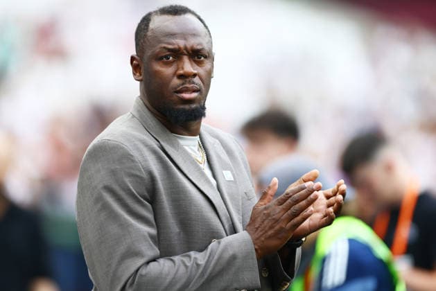 World XI Manager Usain Bolt. England XI v World XI, Soccer Aid for Unicef 2026, Football, London Stadium, London, UK - 31 May 2026London London Stadium United Kingdom EDITORIAL USE ONLY No use with unauthorised audio, video, data, fixture lists, club league logos or live services. Online in-match use limited to 120 images, no video emulation. No use in betting, games or single club league player publications. Copyright: xJamesxMarsh Shutterstockx 16898311o