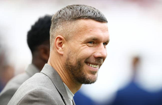 Lukas Podolski of World XI. England XI v World XI, Soccer Aid for Unicef 2026, Football, London Stadium, London, UK - 31 May 2026London London Stadium United Kingdom EDITORIAL USE ONLY No use with unauthorised audio, video, data, fixture lists, club league logos or live services. Online in-match use limited to 120 images, no video emulation. No use in betting, games or single club league player publications. Copyright: xJamesxMarsh Shutterstockx 16898311j