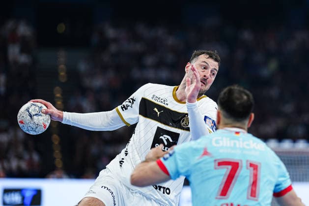 Domagoj Duvnjak THW Kiel, 04 GER, THW Kiel vs MT Melsungen, Handball, EHF European League, Final, Season 2025 2026, 31 05 2026 GER, THW Kiel vs MT Melsungen, Handball, EHF European League, Final, Season 2025 2026, 31 05 2026 Hamburg Copyright: xEibner-Pressefoto MarcelxvonxFehrnx EP_MFN