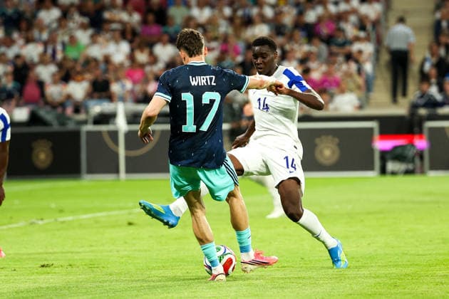 Florian Wirtz (Germany), Ryan Mahuta (Finnland), battles for the Ball during the International Friendly, Länderspiel, Nationalmannschaft match between Germany and Finland at MEWA ARENA on May 31, 2026, in Mainz, Germany. The match serves as preparation for the 2026 FIFA World Cup, WM, Weltmeisterschaft, Fussball in the United States Mainz MEWA ARENA Germany Copyright: xJoaquimxFerreirax