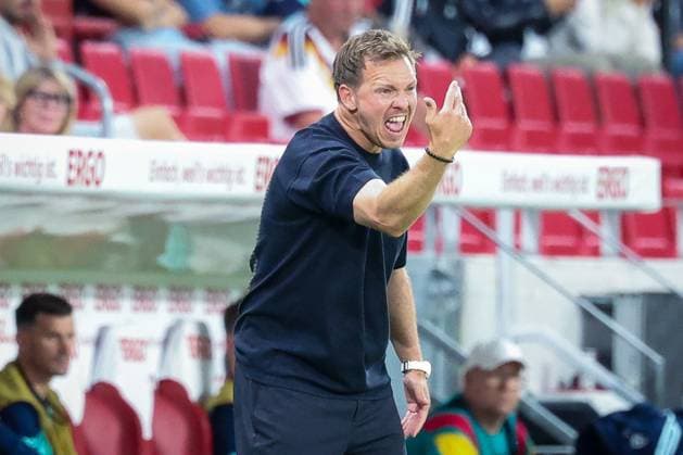 Head coach Julian Nagelsmann Germany with energetic facial expressions, gesticulates, gives instructions to the team, Germany vs Finland, football, men, UEFA, friendly match, friendly match, DFB, 2025 2026 season, 31 05 2026 Mainz Rhineland-Palatinate Germany Copyright: xkolbert-press MartinxAgüerax
