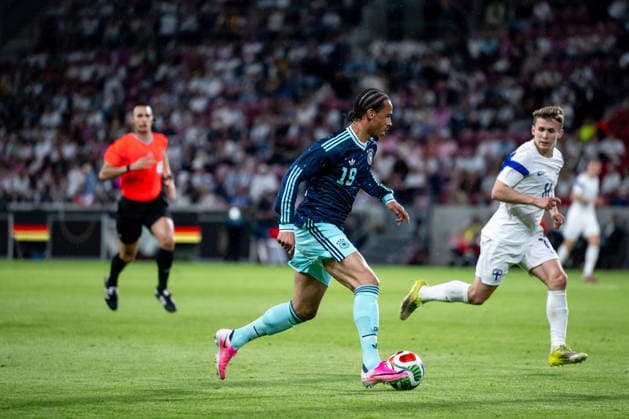 GER, Germany vs Finland, international match, World Cup preparation 2026 31 05 2026, Mewa Arena, Mainz, GER, Germany vs Finland, international match, World Cup preparation 2026, in the picture Leroy Sane Germany, 19 on the ball, nordphotoxGmbHx xMemmler nph00005