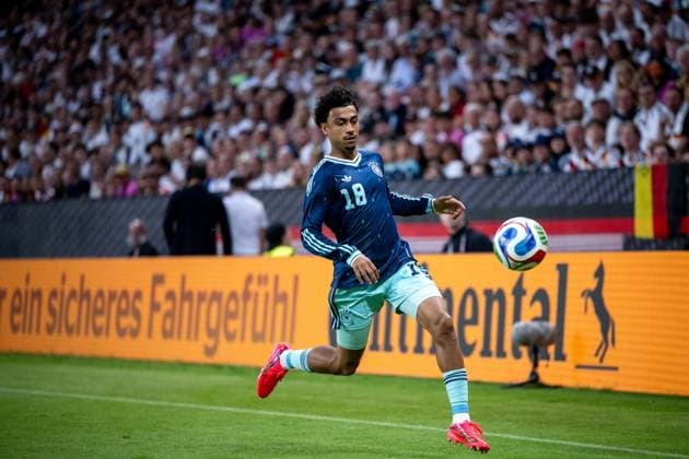 GER, Germany vs Finland, international match, World Cup preparation 2026 31 05 2026, Mewa Arena, Mainz, GER, Germany vs Finland, international match, World Cup preparation 2026, in the picture Nathaniel Brown Germany, 18 on the ball, nordphotoxGmbHx xMemmler nph00005