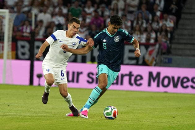 DFB Maenner Nationalmannschaft, Men National Team, Freundschaftsspiel, Testspiel ,Germany Finland , Germany vs Finland, 31 05 2026, MEWA Arena Mainz robin tod Finnland, Finland, FIN, aleksandar pavlovic, germany ger