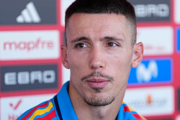 June 1, 2026, Las Rozas, Madrid, Spain: Alejandro Grimaldo attends during the Spain Team Media Day ahead the FIFA World Cup, WM, Weltmeisterschaft, Fussball 2026 at Ciudad del Futbol on June 01, 2026 in Las Rozas, Madrid, Spain. Las Rozas Spain - ZUMAa181 20260601_zaa_a181_008 Copyright: xOscarxJ.xBarrosox