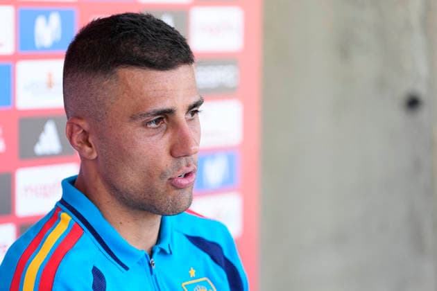 June 1, 2026, Las Rozas, Madrid, Spain: Rodri Hernandez attends during the Spain Team Media Day ahead the FIFA World Cup, WM, Weltmeisterschaft, Fussball 2026 at Ciudad del Futbol on June 01, 2026 in Las Rozas, Madrid, Spain. Las Rozas Spain - ZUMAa181 20260601_zaa_a181_042 Copyright: xOscarxJ.xBarrosox