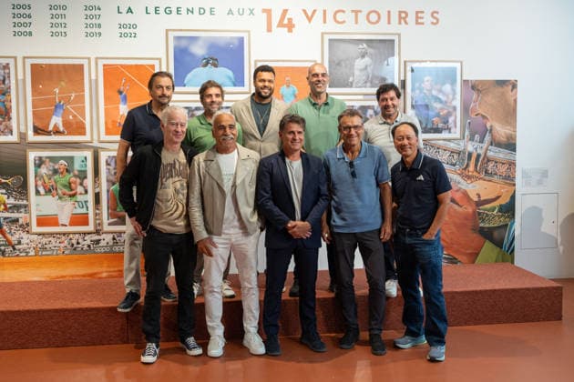 2026 French Open - Trophy Legend press conference, PK, Pressekonferenz NB Mansour Bahrami, Michael Chang, Arnaud Clement, Guy Forget, Sebastien Grosjean Henri Leconte, John Mc Enroe Cedric Pioline, Fabrice Santoro, Gilles Simon, Jo-Wilfried Tsonga, Mats Wilander attend Trophy Legend Press Conference during the 2026 French Open at Roland Garros on June 01, 2026 in Paris, France. Photo by Nasser Berzane ABACAPRESS.COM Copyright: xBerzanexNasser ABACAx
