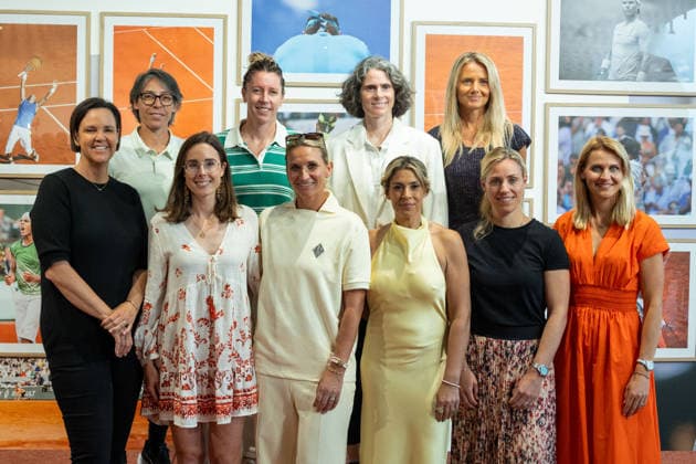 2026 French Open - Trophy Legend press conference, PK, Pressekonferenz NB Marion Bartoli, Alize Cornet, Lindsay Davenport, Nathalie Dechy, Tatiana Golovin, Daniela Hantuchova, Angelique Kerber, Pauline Parmentier, Lucie Safarova, Francesca Schiavone attend Trophy Legend Press Conference during the 2026 French Open at Roland Garros on June 01, 2026 in Paris, France. Photo by Nasser Berzane ABACAPRESS.COM Copyright: xBerzanexNasser ABACAx