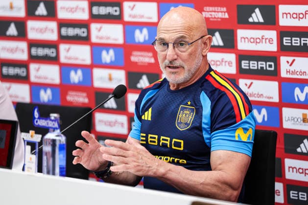 June 3, 2026, Las Rozas, Madrid, Spain: Luis de la Fuente, head coach, attends during the press conference, PK, Pressekonferenz of Spain National Football Team ahead the FIFA World Cup, WM, Weltmeisterschaft, Fussball 2026 at Ciudad del Futbol on June 03, 2026 in Las Rozas, Madrid, Spain. Spain Team Press Conference - FIFA World Cup 2026 - ZUMAa181 20260603_zaa_a181_037 Copyright: xIrinaxR.xHipolitox