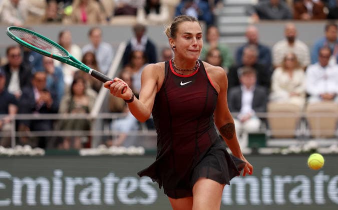 Aryna Sabalenka of Belarus in action French Open Tennis, Day Eleven, Tennis, Roland Garros, Paris, France - 03 Jun 2026Paris Roland Garros France EDITORIAL USE ONLY No use with unauthorised audio, video, data, fixture lists, club league logos or live services. Online in-match use limited to 120 images, no video emulation. No use in betting, games or single club league player publications. Copyright: xEllaxLing Shutterstockx 16906557am