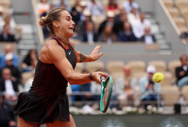 Aryna Sabalenka of Belarus in action French Open Tennis, Day Eleven, Tennis, Roland Garros, Paris, France - 03 Jun 2026Paris Roland Garros France EDITORIAL USE ONLY No use with unauthorised audio, video, data, fixture lists, club league logos or live services. Online in-match use limited to 120 images, no video emulation. No use in betting, games or single club league player publications. Copyright: xEllaxLing Shutterstockx 16906557an