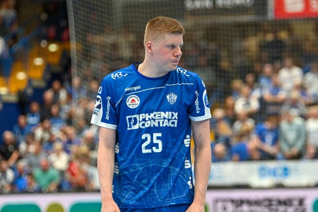 Niels Versteijnen TBV Lemgo Lippe, 25 TBV Lemgo Lippe vs SC DHfK Leipzig, Handball, 1 Bundesliga, 33 Matchday, Season 2025 2026, 03 06 2026, TBV Lemgo Lippe vs SC DHfK Leipzig, Handball, 1 Bundesliga, 33 Matchday, Season 2025 2026, 03 06 2026 Lemgo Copyright: xEibner-Pressefoto RobertxGertzenx EP_RGN