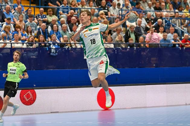 Staffan Peter SC DHfK Leipzig, 18 throws TBV Lemgo Lippe vs SC DHfK Leipzig, Handball, 1 Bundesliga, 33 Matchday, Season 2025 2026, 03 06 2026, TBV Lemgo Lippe vs SC DHfK Leipzig, Handball, 1 Bundesliga, 33 Matchday, Season 2025 2026, 03 06 2026 Lemgo Copyright: xEibner-Pressefoto RobertxGertzenx EP_RGN