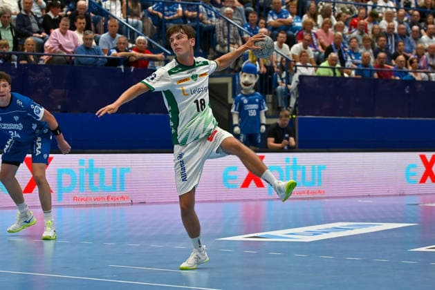 Staffan Peter SC DHfK Leipzig, 18 on seven-meter penalty TBV Lemgo Lippe vs SC DHfK Leipzig, Handball, 1 Bundesliga, 33 Matchday, Season 2025 2026, 03 06 2026, TBV Lemgo Lippe vs SC DHfK Leipzig, Handball, 1 Bundesliga, 33 Matchday, Season 2025 2026, 03 06 2026 Lemgo Copyright: xEibner-Pressefoto RobertxGertzenx EP_RGN