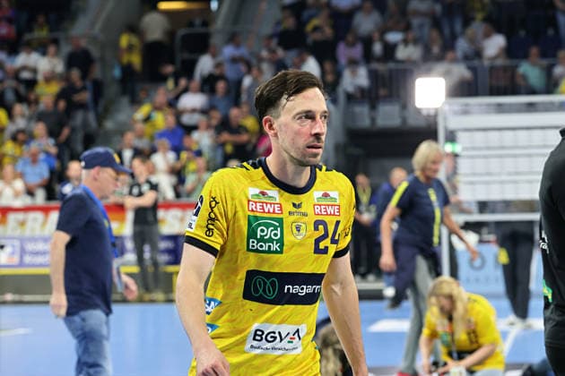 Patrick Groetzki Rhein Neckar Loewen, 24 last match GER, Rhein Neckar Loewen vs TSV Hannover Burgdorf, Handball, 1 Bundesliga, Season 2025 2026, 03 05 2026 GER, Rhein Neckar Loewen vs TSV Hannover Burgdorf, 1 Bundesliga, Season 2025 2026, 03 05 2026 Mannheim Copyright: xEibner-Pressefoto JoergxHirschx EP_JHH