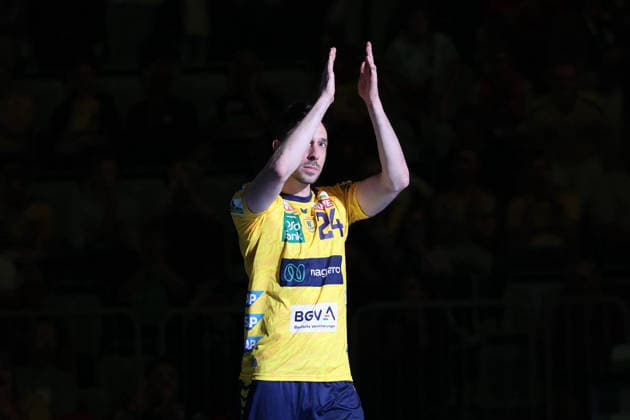 Farewell to Patrick Groetzki Rhein Neckar Loewen, 24 with honor GER, Rhein Neckar Loewen vs TSV Hannover Burgdorf, Handball, 1 Bundesliga, Season 2025 2026, 03 05 2026 GER, Rhein Neckar Loewen vs TSV Hannover Burgdorf, 1 Bundesliga, Season 2025 2026, 03 05 2026 Mannheim Copyright: xEibner-Pressefoto JoergxHirschx EP_JHH