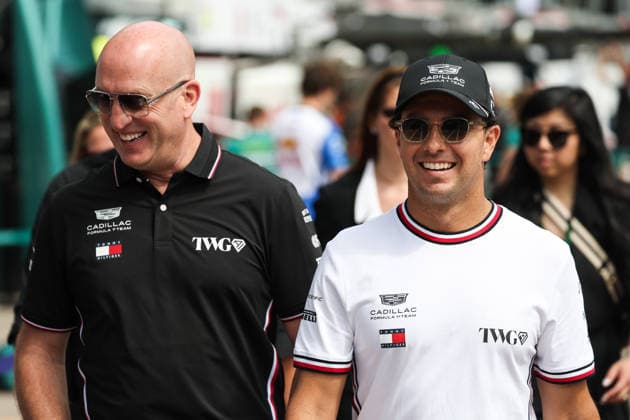 F1 - MONACO GRAND PRIX 2026 PEREZ Sergio (mex), Cadillac F1 Team MAC-26, portrait and LOWDON Graeme (gbr), Team Principal of Cadillac Cadillac F1 Team, portrait during the Formula 1 Grand Prix de Canada 2026, 6th round of the 2026 Formula One World Championship, WM, Weltmeisterschaft from June 5 to 7, 2026 on the Circuit de Monaco, in Monte-Carlo, Monaco - Monte-CarloMonaco Copyright: xEricxAlonsox